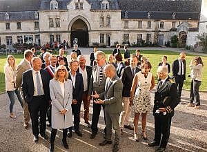 Visite Privée de Brigitte Macron et Sébastien Lecornu à la Chartreuse de Neuville